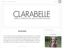Tablet Screenshot of clarabelleblog.com